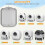 2PCS Self Cleaning Litter Box Waterproof Pads for Most Automatic Cat Litter Boxes Stick-Free, Scratch-Resistant 6