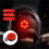 USB Rechargeable LED Helmet Tail Light High Brightness Flashing Warning Light Installation Tools Light for Night Riding 2