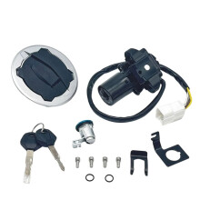 Motorcycle Ignition Lock with Key Fuel Cap Lock Lock for 650 750 EX650 Motorcycle Accessories