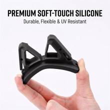 8pcs Silicone Fishing Rod Holder, No Drill Vertical Mounting Fishing Rod Holders for Garages, RVs, Trucks & Boats