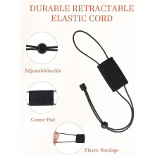 2pcs Thickened Fishing Finder Cover Straps for Secure Travel, Adjustable Bungee for Graph Covers