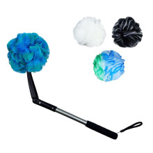 Long Handled Loofah Shower,Back Scrubber Body Exfoliator for Elderly Quick-Lathering Back-Cleaning Bath Brush