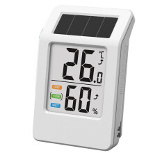 Termómetro e Higrómetro Inteligente Fotovoltaico con Conectividad y Wi-Fi. Monitor de Temperatura y Humedad.