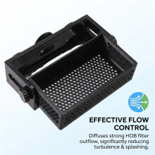 Aquarium Filter Baffle with Suction Cups Filters Flows Controller to Reduce Turbulence & Calm Water Surfaces