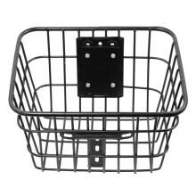 Iron Wire Front Basket Universal Storage Cargo Basket for Electric Scooter Bicycle with Mounting Bracket