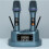 Microfono Wireless Portatile Ricaricabile con Batteria al Litio Integrata e  per Karaoke e Palcoscenici. 2