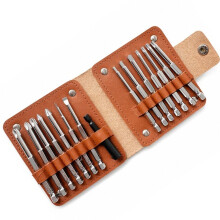 15Pcs Magnetic Screwdriver Bit Set 90mm Steel 1/4 Inch Hex Shank Slotted Hex Bits with Storage Case