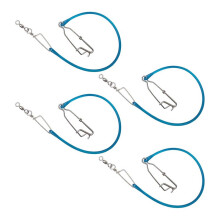 4pcs Downrigger Weight Snubber with Bearing Swivel and Snap, Trolling Snubber for Fishing