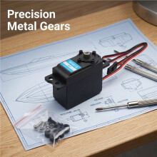 W5513 4T 10kg Metal Gear Zeillier Servo 0.09sec 360 Graden voor RC Zeilwedstrijd Stuurinrichting