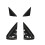 Car Water Trough Triangular Panel Assembly Side View Mirror Triangle Garnish 9025EQ 9025EP for  C4 2004-2010 1
