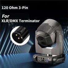 4 Pack DMX512 Terminator 120 Ohm 3Pin XLR DMX512 Termination Resistor Plug for DJ Lights Controller, Event Lighting