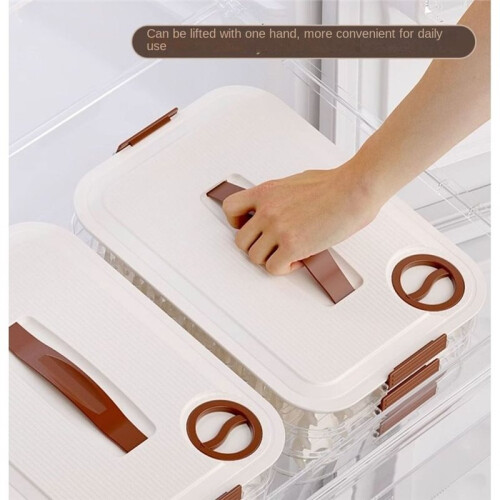 Double-Layer Dumpling Storage Container, Wonton Freezer Container, Food Storage Container, Kitchen Dumpling Container 1
