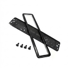 Saloon Car License Plate Frame License Plate Holder for EU RU Standard Vehicle Auto License Plates Black