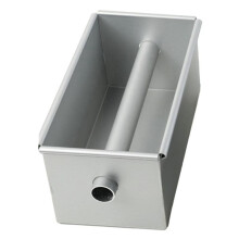 Long Cake Baking Pan Non-Stick Flowing Heart Cake Mold Aluminium Alloy Square Bread Loaf Pan with Center Tube Cake Tools