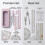 8 PCS Protractor and Compass Set,  Geometry Set for School Exam Stationery, Learning Activities 5