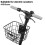 Iron Wire Front Basket Universal Storage Cargo Basket for Electric Scooter Bicycle with Mounting Bracket 4