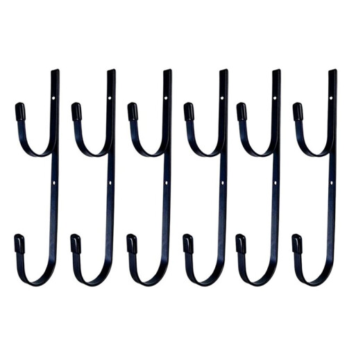6-Pack Pool Pole Hangers , Metal Brackets for Pool and Garden Tools