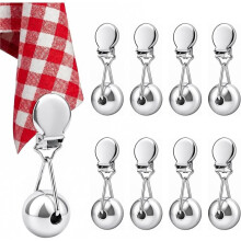 Pesos para Toalhas de Mesa 8 Pacote, Clips de Peso para Toalha de Mesa Pesados e À Prova de Vento, para Uso Externo em Pátio, Camping