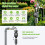 Tuinslang Waterstroommeter 4 Weergavemodi 3/4" Digitale Stroommeter Volumemeter IPX5 Waterdicht Irrigatie Stroommeter 4