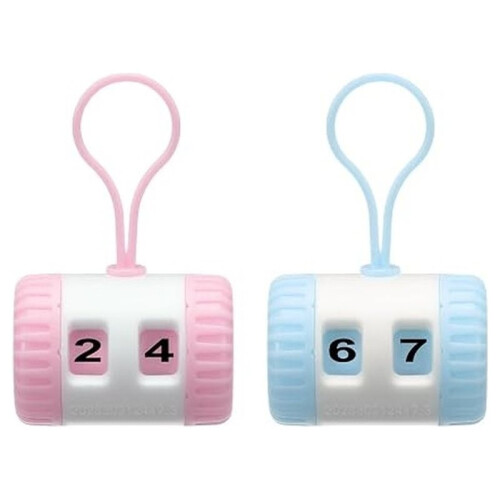 2pcs Knitting Row Counters, Plastic Row Counter for Knitting, Easy to Use, Compact Design,