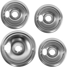 Tacki Ociekowe do Kuchenek dla GE Hotpoint, w Zestawie 3 Szt. 6'' i 1 8'' Wymiennych Tacek Ociekowych do Kuchenek Elektrycznych