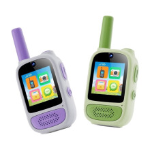 2PCS WIFI Kids Video Walkie Talkie Camera Rechargeable 1.3-Inch Screen Thumb Camera Photo and Video Recording