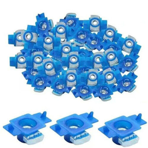 50pcs Solar Panel Mount Accessories - Anti-Loosening Connectors for Secure PV System Installation (3/8"-16)