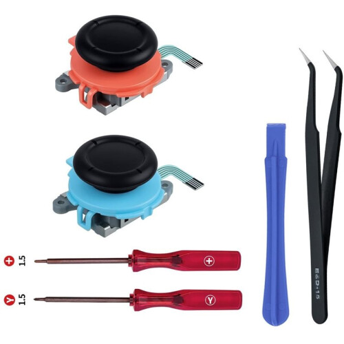 1set Replacement 3D Analog Joystick Kit for  2 (Includes Tools),Repair Tool Kit