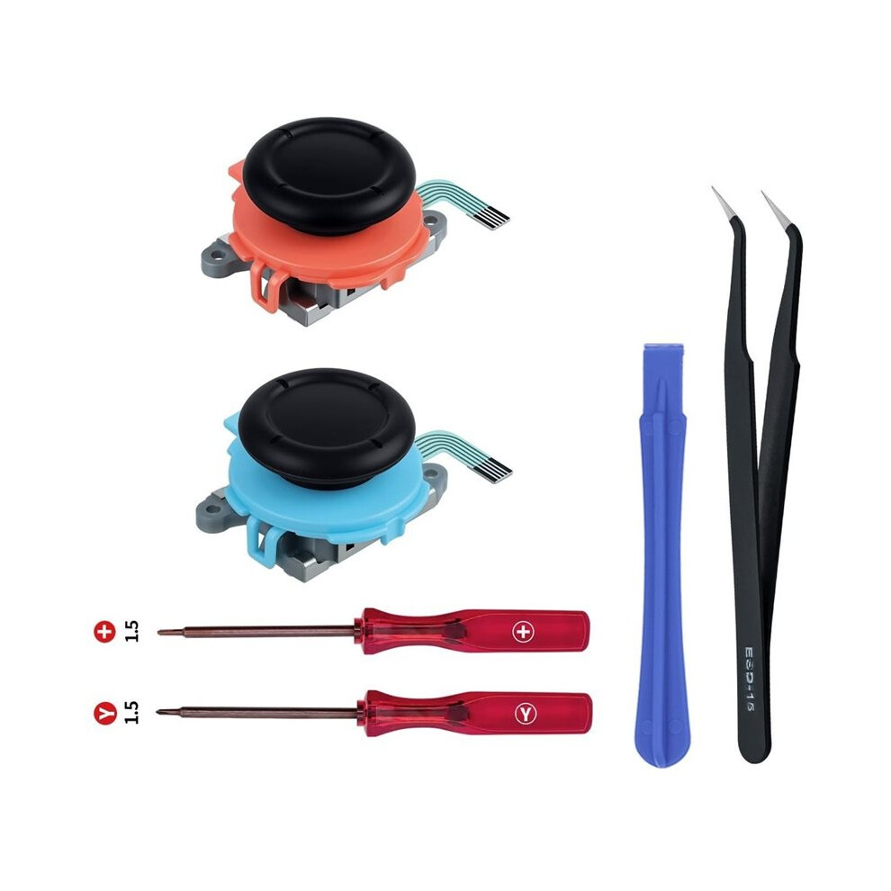 1Set Replacement 3D Analog Joystick Kit For 2 (Includes Tools),Repair Tool Kit 6033152337483