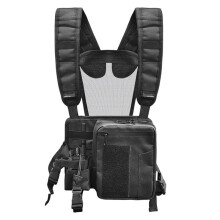 Verstellbare Brusttasche für Funkgeräte, Walkie-Talkie-Halterung, Funkgerätehalterung und Brustgurt