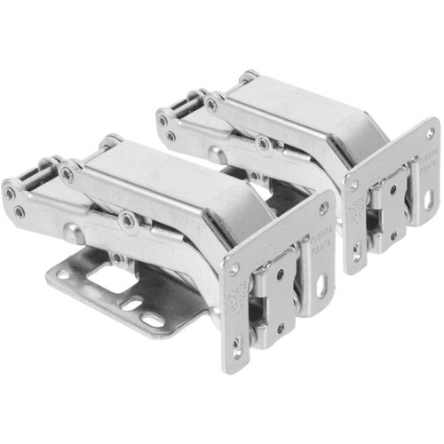 2Pcs Heavy-Duty Hydraulic Hinge Concealed Door Hinge System Dry Hanging Installation Fire Marble Door Hardware
