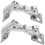 2Pcs Heavy-Duty Hydraulic Hinge Concealed Door Hinge System Dry Hanging Installation Fire Marble Door Hardware 2
