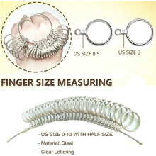Mandrel Sizer Kit, Making and Repair Tools with Sizer, Jewelry Hammer, Jump Rings, Chains and Cloth