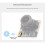OS05A20 5MP USB Camera Module Type B, Supports USB2.0 Port, Onboard Single Microphone, 175 Wide-Angle Lens 8