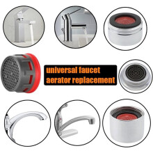 1 Set di Inserti Aeratori per Rubinetto con Limitatore di Flusso - Adatti A Rubinetti e Filtri Standard per Lavabo da Bagno