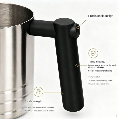 Milk Jug Handle Replacement for  Luxe Cafe Milk Frother Replacement 2-Pack Grip Fix Kit,for Coffee Machine Milk Jug 1