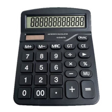 Calculadora Antiestática de 12 Dígitos com Alimentação Dupla Por Energia Solar e Bateria, Ideal para Salas Limpas e Oficinas de Eletrônica.