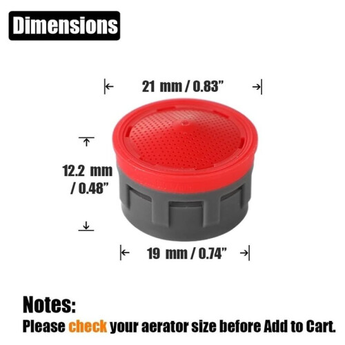 1set Faucet Aerator Flow-Limiting Insert - Suitable for Standard Bathroom Basin Faucets,Filters 2