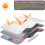 2pcs Car Window Sunshade with Storage Pocket - Full-Coverage Privacy Shade,Suction-Cup Car Sunshade 6