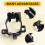 Fog Light Bracket 9675686980 9675687980 for  208 2012-2019 Front Bumper Mounting Bracket Accessories 6