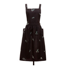 Cooriho Women'S Back Cotton Japanese Pinafore Apron with Pockets