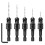 5pcs Counterbore Drill Bit Set for 5, 6, 8, 10, 12 Screws,M2  Drill Bits with 1/4" Hex Shank 1