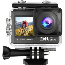 Action Camera 5K 30FPS Waterproof Camera Underwater EIS Sports Cam with Touch Screen, WiFi,for Snorkeling,Diving,Cycling