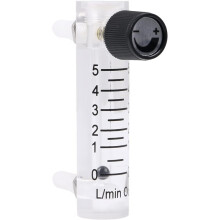Oxygen Flow Meter 0-5 LPM Acylic Flowmeter Gas Acrylic Metal Fitting for Oxygen Air Gas Conectrator