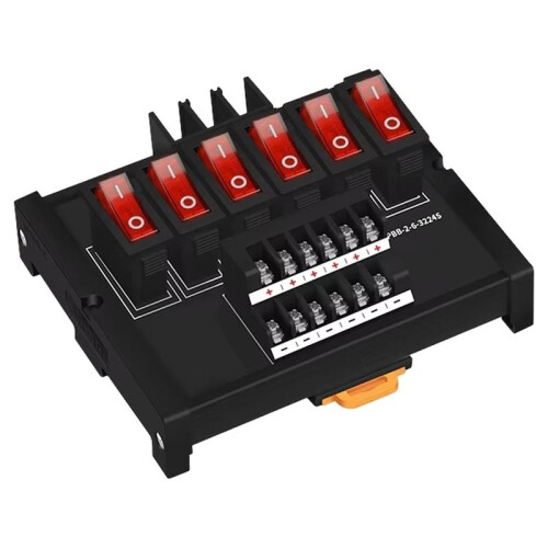 Power Distribution Module with  DIN Rail and Wall Mount Screw Terminal Block Board