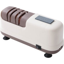 Affilacoltelli Elettrico Multifunzione con Pietra Affilatrice Automatica per Coltelli da Cucina, Forbici e Altri Utensili Domestici, Delicato Sulla