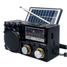 Solar Powered AM FM SW Radio Receiver Speaker MP3 Player with Rechargeable Battery TF Card & USB Drive Support