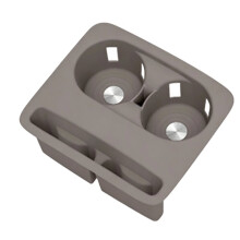 Anti-Slip Tray for Rear Center Armrest Cup Holder - Interior Storage Accessory for Li Auto L6 Ultra 2026 Brown