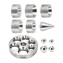 Coin Making Tool with Reducing Plate,Reduction Die Set & Folding Cone,Includes Balls & 17 Degree Fold over Cone Kit