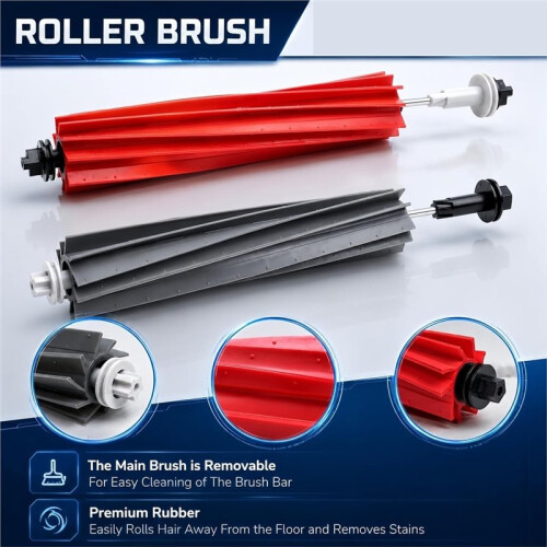 For  S8, S8  Robot Vacuum Mop Replaceable Spare Parts, Dust Bag, Side Brush, HEPA Filter 2